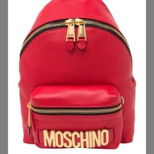Red Moschino Backpack